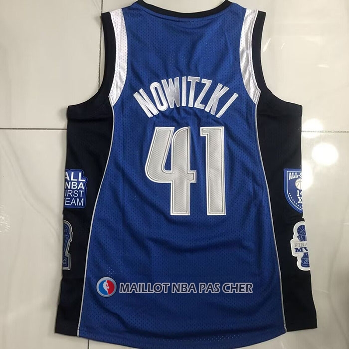 Maillot Dallas Mavericks Kyrie Irving NO 41 Hall Of Fame Mitchell & Ness 1998 Bleu